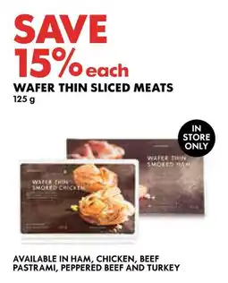 Woolworths Wafer thin sliced meats offer