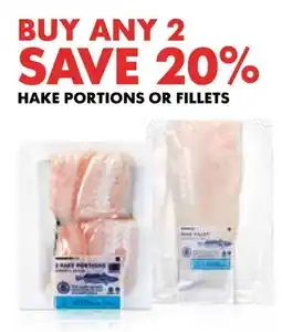 Woolworths Hake portions or fillets offer