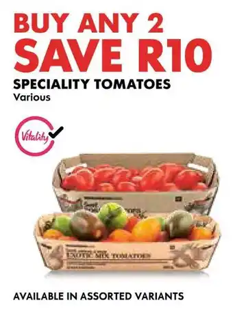 Woolworths Speciality tomatoes offer