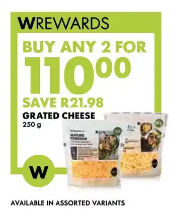 Woolworths Grated cheese offer