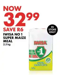 Woolworths Iwisa no 1 super maize meal offer