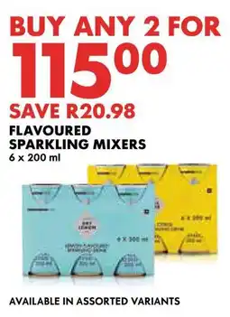 Woolworths Flavoured sparkling mixers offer