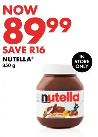 Woolworths Nutella offer