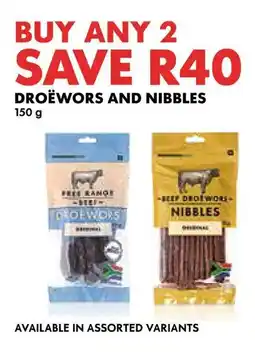 Woolworths Droëwors and nibbles offer