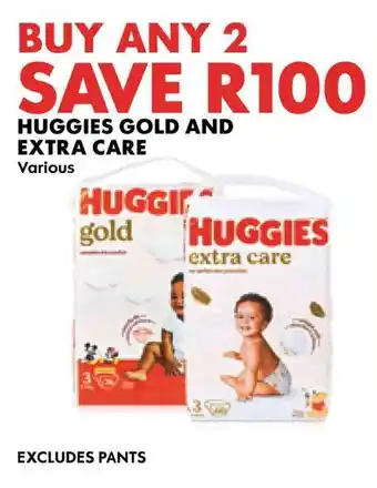 Woolworths Huggies gold and extra care offer