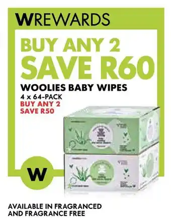 Woolworths Woolies baby wipes offer