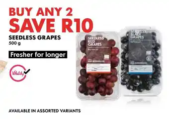 Woolworths Seedless grapes offer