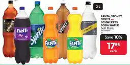 Makro FANTA, STONEY, SPRITE or SCHWEPPES SODA WATER Soft Drink offer