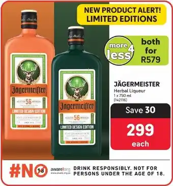 Makro JÄGERMEISTER Herbal Liqueur offer