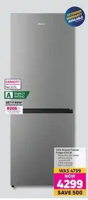 Game Hisense 223Ltr Bottom Freezer Fridge H310 BI offer