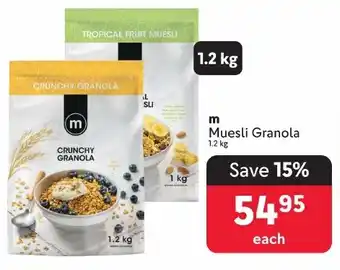 Makro m Muesli Granola offer