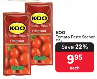 Makro KOO Tomato Paste Sachet offer