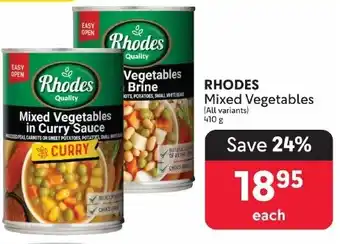 Makro RHODES Mixed Vegetables offer