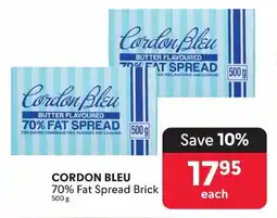 Makro CORDON BLEU 70% Fat Spread Brick offer