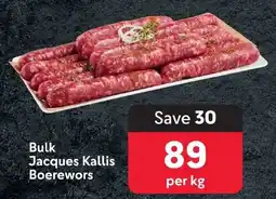 Makro Bulk Jacques Kallis Boerewors offer