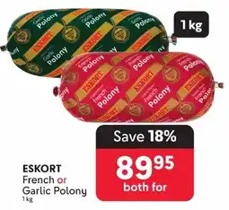 Makro ESKORT French or Garlic Polony offer