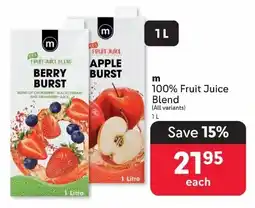 Makro m 100% Fruit Juice Blend offer