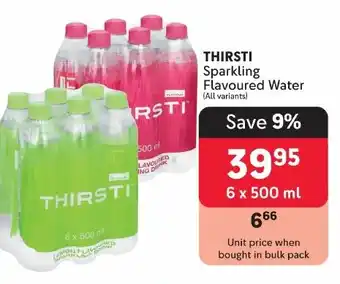 Makro THIRSTI Sparkling Flavoured Water offer