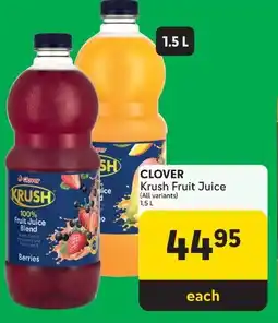 Makro CLOVER Krush Fruit Juice offer