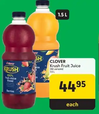 Makro CLOVER Krush Fruit Juice offer