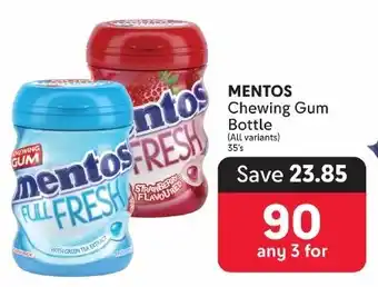 Makro MENTOS Chewing Gum Bottle offer