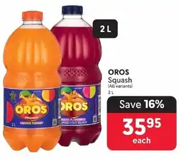 Makro OROS Squash offer