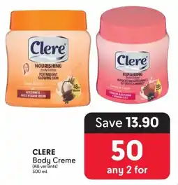 Makro CLERE Body Creme offer