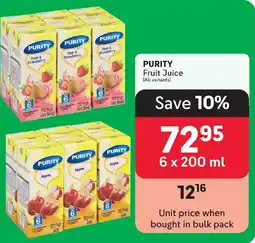 Makro PURITY Fruit Juice offer