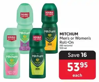 Makro MITCHUM Men's or Women's Roll-On offer