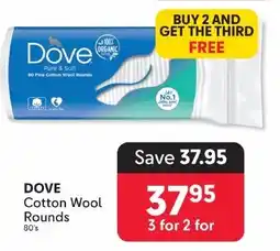 Makro DOVE Cotton Wool Rounds offer