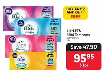 Makro LIL-LETS Mini Tampons offer