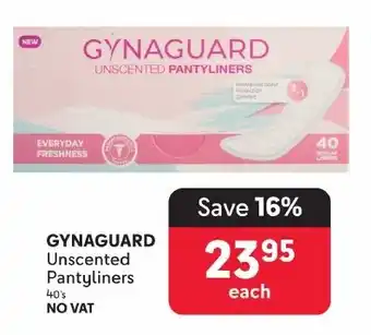 Makro GYNAGUARD Unscented Pantyliners offer