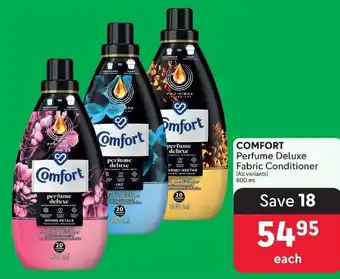 Makro COMFORT Perfume Deluxe Fabric Conditioner offer