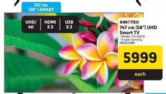 Makro SINOTEC 147 cm (58") UHD Smart TV offer