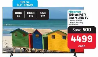 Makro Hisense 109 cm (43") Smart UHD TV offer