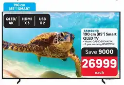 Makro SAMSUNG 190 cm (85") Smart QLED TV offer