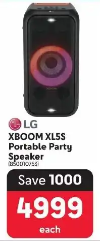 Makro LG XBOOM XL5S Portable Party Speaker offer