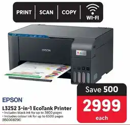 Makro EPSON L3252 3-in-1 EcoTank Printer offer