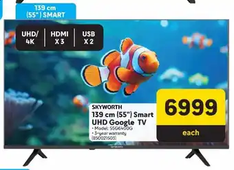 Makro SKYWORTH 139 cm (55") Smart UHD Google TV offer