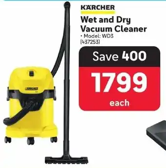 Makro KARCHER Wet and Dry Vacuum Cleaner offer