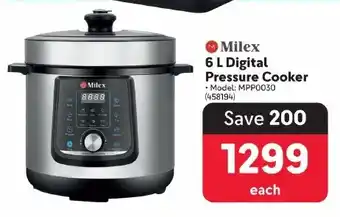 Makro Milex Digital Pressure Cooker offer