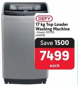 Makro DEFY Top Loader Washing Machine offer