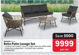 Makro Boho Patio Lounge Set offer