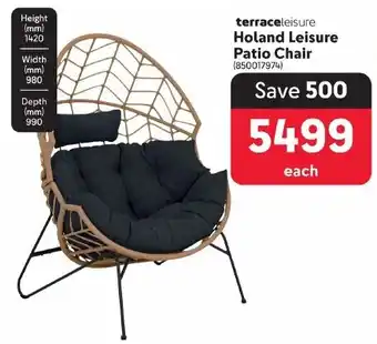 Makro Terraceleisure Holand Leisure Patio Chair offer