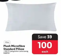 Makro Classic Plush Microfibre Standard Pillow offer