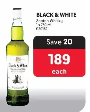 Makro BLACK & WHITE Scotch Whisky offer