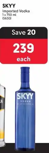 Makro SKYY Imported Vodka offer