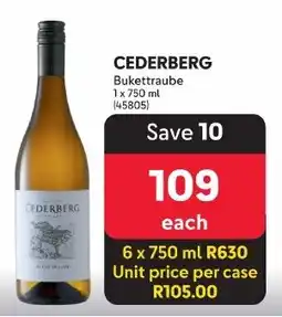 Makro CEDERBERG Bukettraube offer