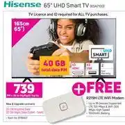Game Hisense 65" UHD Smart TV 65A7100-On My Gig 20 Top Up (36 Month) offer