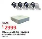 Leroy Merlin Hikvision 4 Channel 4 Cam Exclude HDD DVR CCTV Camera Kit offer